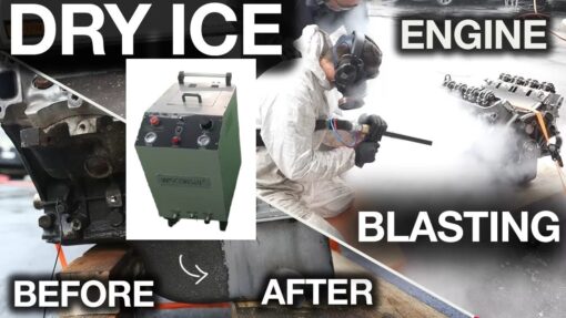 Máy Bắn Đá Khô CO2 Vệ Sinh Xe Máy ÔTô Cơ Khí Công Nghiệp - Hình ảnh 6