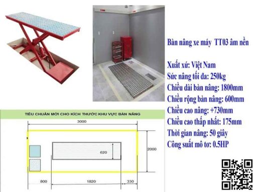 Bàn Nâng Xe Máy - Hình ảnh 2