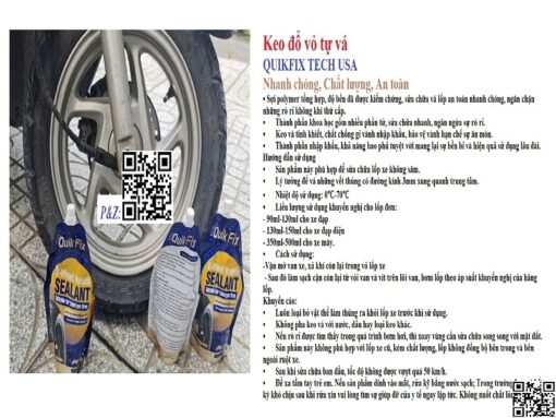 Keo Đổ Vỏ Tự Vá QUIKFIX TECH - Hình ảnh 3