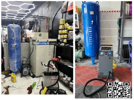 Máy Bắn Đá Khô CO2 Vệ Sinh Xe Máy ÔTô Cơ Khí Công Nghiệp - Hình ảnh 4