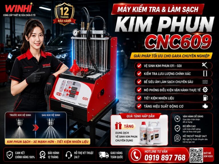 MÁY KIỂM TRA VÀ LÀM SẠCH KIM PHUN NHIÊN LIÊU OTO